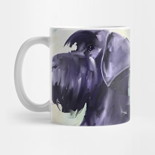 Royal Purple Monochromatic Schnauzer Mug